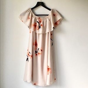 Aritzia Wilfred Neuchatel off shoulder dress xs